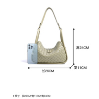 Sac à main de luxe pour femme en cuir véritable tressé, sac à bandoulière en cuir de vachette souple avec poignée design