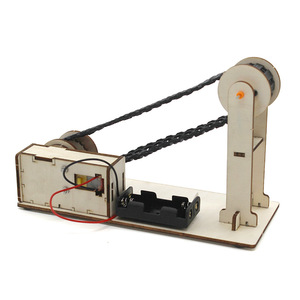 Kit de Juguete Educativo Manual de Bricolaje con Pista de Madera para Niños, Modelo de Ingeniería Científica, Set de Juego de Ensamblaje - Product Image 4