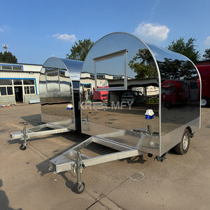 Chariot de restauration mobile vintage entièrement équipé pour hot-dogs et glaces, idéal pour restaurants, boulangeries et concessionnaires – Camion-café et camionnette à snacks - Product Image 6