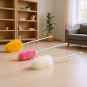 อุปกรณ์ปัดฝุ่นด้ามจับยืดหดได้ NLLE Duster Lambskin สำหรับทำความสะอาดบ้าน - Product Image 3