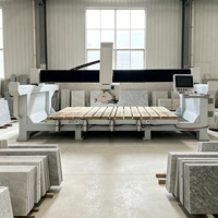 Machine de découpe à pont à quatre axes ZEUS 15KW+7.5KW avec moteur, roulement, boîte de vitesses et pompe pour granit, marbre et pierre 4+1