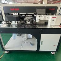 Machine à coudre laser entièrement automatique pour poches TOPSEW TS-995-A avec ajustement automatique du moule, spéciale pour la couture de poches extérieures