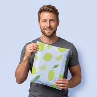 Sacs en plastique refermables, imprimés personnalisés, poly, pour la livraison, noir, unités