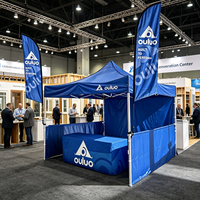 Carpa de Exhibición Portátil con Marco de Acero, Impermeable, para Interiores/Exteriores, de 3x3 m (10x20 pies), con Impresión de Logotipo Personalizado, Venta Directa