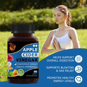 Capsules de vinaigre de cidre de pomme de qualité supérieure pour une digestion saine, améliore le système immunitaire, pilules à base de gingembre pour la perte de poids - Product Image 5