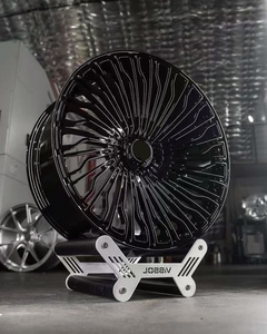 Nouvelles jantes en alliage d'aluminium forgé noir multi-rayons de 17-18 pouces 5x114.3/120 avec déport de 30/35/40/25 mm pour la rénovation/amélioration - Product Image 1