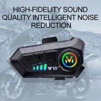 Interphone de casque de moto Y10 en gros d'usine, casque de moto avec interphone 300M