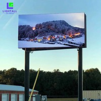 Écran LED de publicité commerciale extérieure Full HD P5 P6 IP65 Panneau d'affichage les espaces publics extérieurs Street Pole
