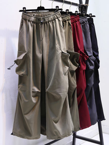 2024 nuovi pantaloni <span class=keywords><strong>Cargo</strong></span> da <span class=keywords><strong>donna</strong></span> alla moda pantaloni estivi <span class=keywords><strong>larghi</strong></span> e traspiranti dimagranti pantaloni Casual per uso in palestra all'ingrosso - Product Image 4