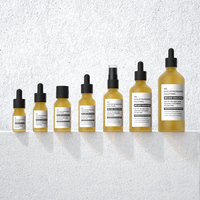 Flacon compte-gouttes en verre borosilicate dépoli de 30 ml, design élégant, pour huiles essentielles, crèmes pour le visage, collyres - Écologique et recyclable