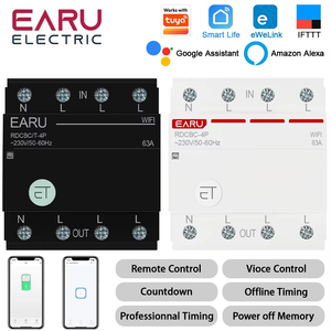 Interruttore Automatico WiFi Smart Tuya EWeLink MCB <span class=keywords><strong>3P</strong></span>+N con Timer e Relè, Controllo Vocale Remoto per Alexa Google Home Assistant WiFiCB - Product Image 2