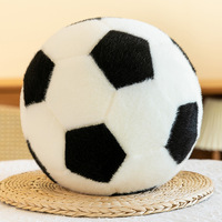 Coussin en peluche de football, jouet en peluche de simulation de ballon de football, coussin de canapé pour enfants, cadeau de vacances, vente en gros, personnalisable