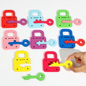 Rompecabezas a juego con llave personalizada, juegos de mesa, habilidades para la vida, entrenamiento cognitivo, juguetes educativos de aprendizaje para niños y niñas - Product Image 5
