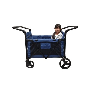 El modelo más nuevo, cochecito de vagón plegable de 4 plazas, tubo de hierro, revestimiento negro, Ideal para acampar en primavera - Product Image 4