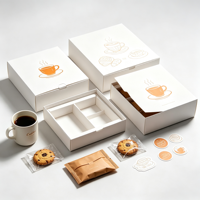 Boîte cadeau en papier personnalisée pour emballage alimentaire de café, biscuits et produits de boulangerie