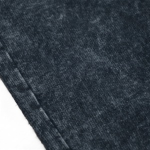 Pantalones Cortos de Felpa Francesa para Hombre, Estilo Urbano, Vintage, con Logotipo Personalizado OEM, Bordado Desgastado por el Sol, Lavado Ácido - Product Image 4