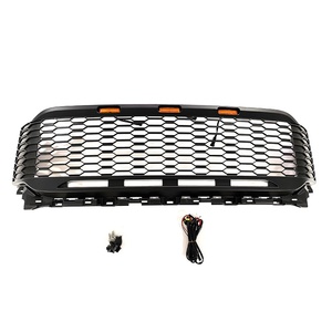 Parrilla Delantera Modificada para F150 2021, ABS Negro Mate con Luces LED, Nueva Condición ZS-0000, Parrilla Delantera ABS para F150 2021 Modificada - Product Image 1
