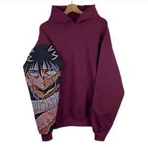 Nuovi Arrivi 2023 Felpe con Cappuccio e Maniche in Tessuto Arazzo <span class=keywords><strong>Anime</strong></span> da Uomo Felpe con Cappuccio a Cartoni Animati Personalizzate in Tessuto Arazzo - Product Image 6