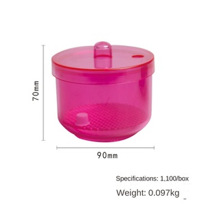 High-Temperature Resistant Plastic Lid Disinfection <b>Box</b> Dental Needle Filter Screen Cleaning Soak Cup Multi-Purpose Oral Hygiene - Product Image 2