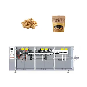 Mesin kemasan putar multifungsi otomatis biji bunga matahari Almond kacang kacang mete makanan kacang mesin kemasan Doypack