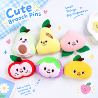 Adorable broche en peluche pastèque pour les cœurs des filles, accessoire polyvalent pour sacs et accessoires, cadeau