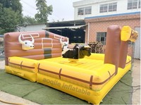 Adultes carnaval partie mécanique bull ride équilibre défi gonflable taureau redeo machine d'équitation