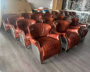 <span class=keywords><strong>Poltrona</strong></span> di Lusso Stile Industriale Retrò con Funzione di Raffreddamento per Casa, Ufficio, Parco, Camera da Letto, Sala da Pranzo, Soggiorno - Sedia Aviator - Product Image 1