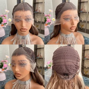 Peluca Sintética Larga y Ondulada de Alta Calidad CARKIRA para Base de Encaje, Estilo Ondulado, Material de Fibra de Alta Temperatura, Línea de Cabello Natural - Product Image 6