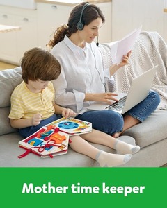 <span class=keywords><strong>Libro</strong></span> delle Attività Montessori per Bambini, Tavola Sensoriale per Sviluppo Motricità Fine, Giocattolo Educativo Prescolare per Viaggi in Auto - Product Image 5