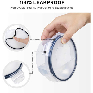 <span class=keywords><strong>Cucina</strong></span> <span class=keywords><strong>e</strong></span> dispensa organizzazione pasto preparazione pranzo coperchi ermetici contenitore per alimenti Set BPA Free plastica trasparente - Product Image 6