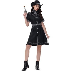 Gilet Cowgirl Pour Fille - Costume Halloween Mascarade Western Avec Franges - Neuf