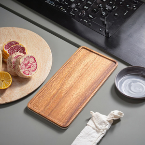 Plateau de service rond en plastique écologique, de qualité supérieure, de style moderne, pour la décoration de la maison, du salon, des fêtes - Product Image 5