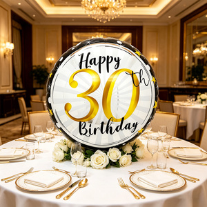 Set di Palloncini Globo per 30° Compleanno 45X53Cm Stampa Festa della Mamma Laurea Capodanno Cinese San Valentino Halloween Ramadan - Product Image 3