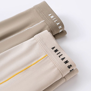 Sous-vêtements pour hommes en <span class=keywords><strong>coton</strong></span> doux de couleur unie, confortables et respirants pour tous les jours, caleçons pour hommes - Product Image 4