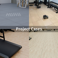 Premium PVC Gummi Gym Bodenmatten Rutschfeste Stoßdämpfende Easy-Clean Fitness Bodenbelag für Gewerbe