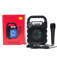 Altavoz Bluetooth Portátil de 4 Pulgadas, Altavoz Inalámbrico para Exteriores, Centro de Música con Supergraves, Compatible con Tarjeta TF, Aux, USB