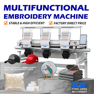 Nueva Máquina de Bordar Computarizada de 3 Cabezas y 12 Agujas para Gorras y Prendas con Sistema de Control Dahao - Product Image 2