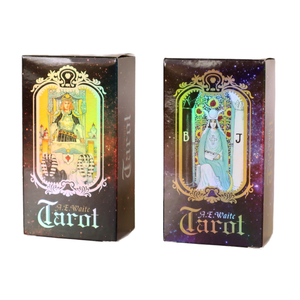 Cartes à jouer personnalisées Jeu de <span class=keywords><strong>tarot</strong></span> recyclable avec finition brillante Logo personnalisé pour un usage familial - Product Image 2