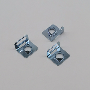 Crochet mural pour <span class=keywords><strong>album</strong></span> photo, cadre photo, en fer carré à trou unique, sans clou, dissimulé, argenté, galvanisé, 13x11 mm, Hongzun - Product Image 3