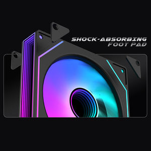 Lovingcool yüksek verimli RGB oyun PC soğutma fanı Ultra sessiz ayarlanabilir aydınlatma çoklu çalışma modları 5V bilgisayar kasası - Product Image 4