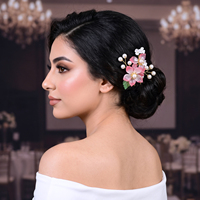 YouLaPan – épingle à cheveux de mariée exquise, faite à la main, simulation de lotus, élégante, pour banquet, danse, fête, accessoires pour cheveux, YXA397