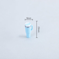 Vente flash : Mini tasse à paille miniature 1:12, mini gobelet avec paille, décoration de scène miniature pour artisanat en résine