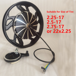 17 Inch 48V 60V 72V 1500W 27Mm Magneten 60 Km/h Linker Trommelrem Borstelloze Gelijkstroom Elektrische Ebike Achternaafmotor - Product Image 6