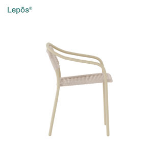 Venta directa del fabricante Silla de asiento de cuerda transpirable de aluminio Patio Jardín Silla de comedor al aire libre para uso comercial de exportación global - Product Image 4