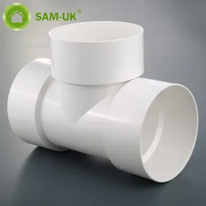 Pipe Fittings Pvc High Quality Drainage Plastic Schedule 40 Pvc Pipe Water Fittings 3 Way Tube Connector