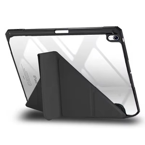 Funda Plegable en Y para Tablet <span class=keywords><strong>Xiaomi</strong></span> <span class=keywords><strong>Pad</strong></span> <span class=keywords><strong>5</strong></span> Pro 11 <span class=keywords><strong>2021</strong></span>, Carcasa Transparente de TPU+PC con Función de Activación/Suspensión Inteligente y Ranura para Lápiz - Product Image 1