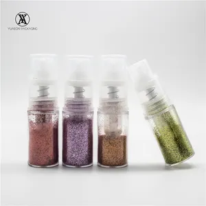 Boş plastik 14ml mini glitter toz pompası küçük temizle suger tozu dağıtıcı şişe için yenilebilir