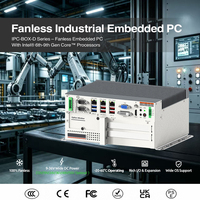 Ordinateurs industriels encastrables sans ventilateur Core I7/i5/i3, PC industriel sur rail DIN