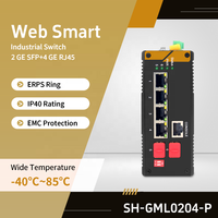 Switch industriel géré Lite 6 ports Full-Duplex/Half-Duplex avec prise en charge VLAN, auto-réparation ERPS, QoS 50ms, 12 Gbit/s pour bagages d'aéroport