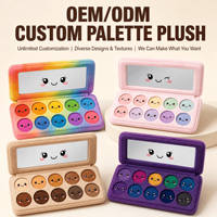 Jouet en peluche personnalisé avec palette de fards à paupières colorée, OEM ODM, jouet doux, maquillage haute fidélité, cadeau, solutions de marque d'élite, mascotte